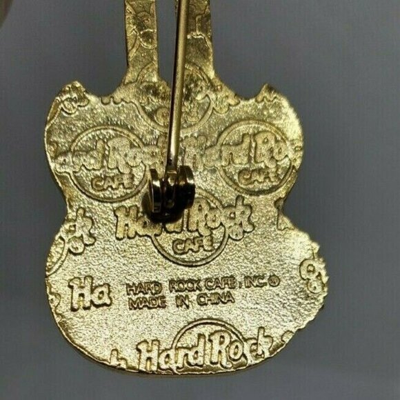 Myrtle Beach Hard Rock Café Guitar Pin Double Neck "Pyramid" Collectible - Picture 12 of 12